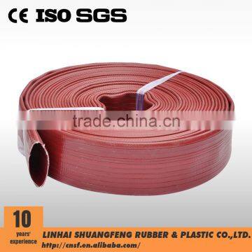 Red Heavy Duty Nitrile Rubber Covered Fire Hose/PVC layflat hose/pvc flexible hose