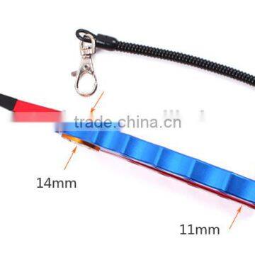 SFI0005 8'' Aluminum Bent Nose Stainless Steel Jaws Fishing Pliers Scissors Line Cutter Remove Hook Tackle Tool With Lanyard