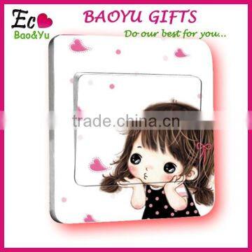 Fashion decorative wall sticker , waterproof bedroom switch stick