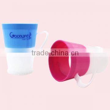 350ML Cup Plastic pp With Two Color photo-2