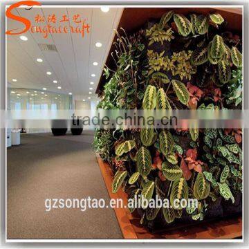 Cheap Plastic Artificial Leaf Wall Garden Green Wall photo-5