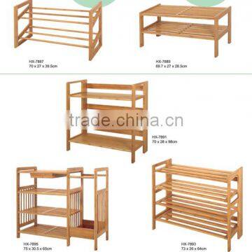 Wooden Bamboo Shoes Rack Stand photo-3