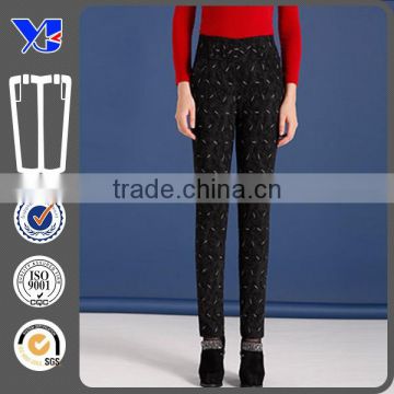 Slimming fashion thickening with velvet winter keep warm pants