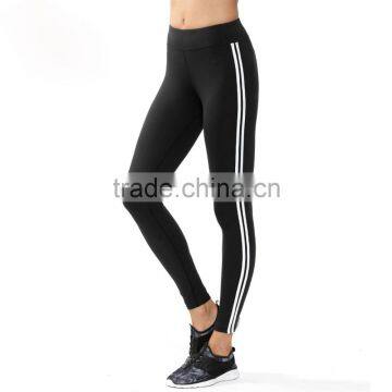 Nylon Spandex Women Fit Leggings With Piping photo-5