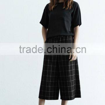 On .com 2015 Spring Style for Women Trousers Check Culottes HSC8115 photo-3