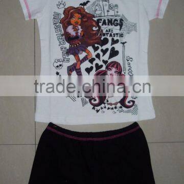 New Designer Kids Cartoon Animal Printed Cotton Pajamas Set for Summer Children photo-4