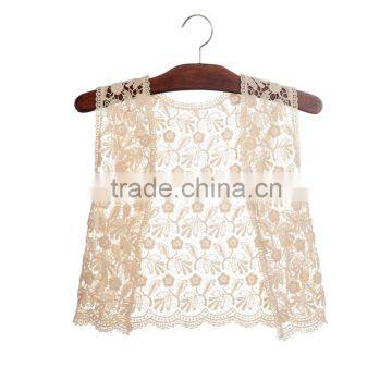 Custom Made Kids Sleeveless Vest Baby Lace Top Children photo-3