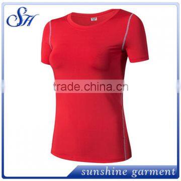 High Quality Women Gym T-shirts Running Fitness Wear photo-2