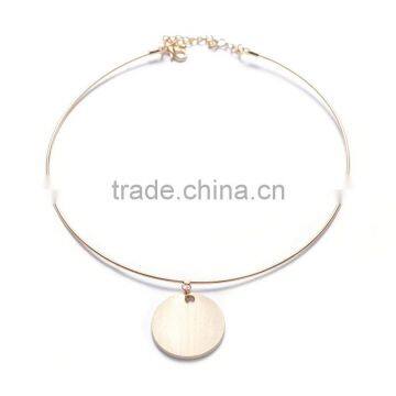 Hot Style Metal Sequins Necklace Jewelry Circular Fashionable Vintage Earrings Collar Wholesale photo-3