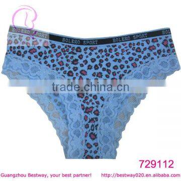 Blue dress leopard panty for fashion girls wearing