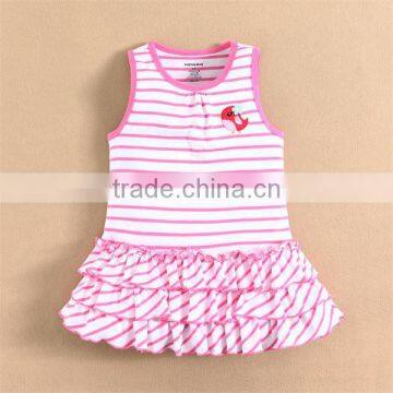 2015 Summer girl dress casual sleeveless dresses kids clothes wholesale