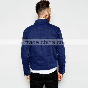 OEM Denim Jacket Men Plain Denim Jacket Wholesale photo-2