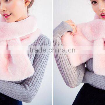 best-selling latest ladies fake faux fur neck scarf