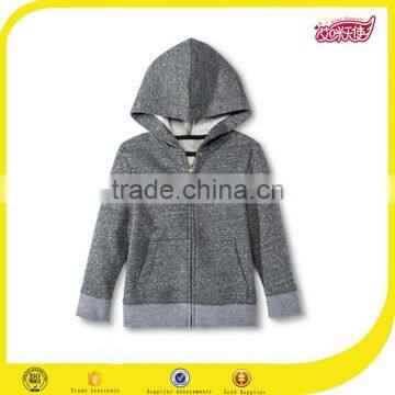 2016 Wholesale Casual High Quality Blank French Terry Dark Grey Kids Sweatshirt Hoodie