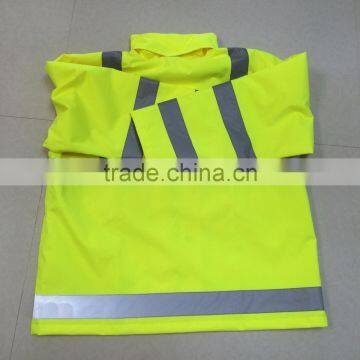 New Design Custom High Visibility Outdoor Adult Waterproof Polyester Rainwear Rain Coat photo-4