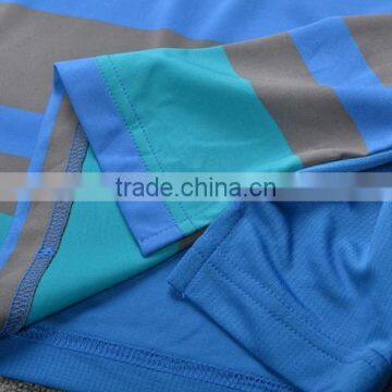 Mens Dry Fit Striped Sport Custom Polo Shirt Fabric photo-5