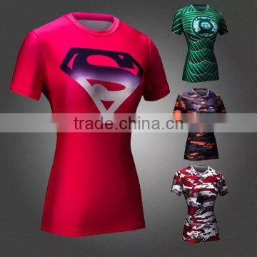 New designs mens/womens cotton t shirts superhero plain cotton t shirt