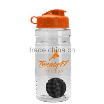 USA Made 20 Oz. Tritan Shaker Bottle With Flip Lid - Has a Mixing Ball, Features Ergonomic Finger Grips and Comes With Your Logo photo-4