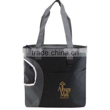 Crescent Pocket Tote Bag - Comes With a Crescent-shaped Pocket for Bottles and Your Logo. photo-4