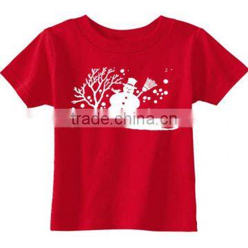 YIWU wholesale clothing boys popular boutique short sleeve Christmasprinting T-shirt