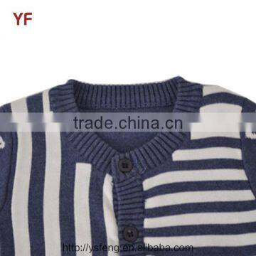 2016 New Design Boy's Stripes Jacquard Cardigan Sweater photo-3
