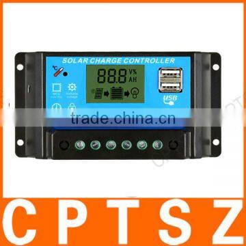 Anself 10A 12.6V LCD Solar Charge Controller PWM Charging Regulator for Solar Panel Lithium Battery Lamp Overload Protection photo-3