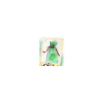 Promotional Organza Drawstring Pouch Full Pattern Bronzing Bags