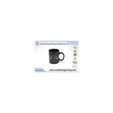 Black Star Signs Constellation Heat Sensitive Magic Mug , Straight Shape