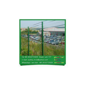 Dense welded wire mesh high safety powder coated black commercial security fencing for UK