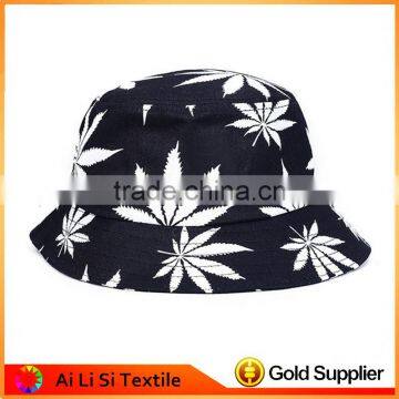 Wholesale Marijuana Leaf Printed Bucket Hat,Wholesale Custom Bucket Hats Bulk, Mens Bucket Hats photo-3