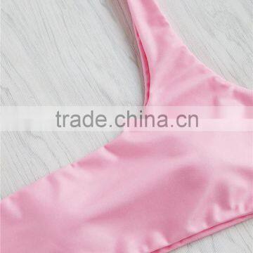 Teen Girl Bathing Suit One Shoulder Swimsuit Woman Seamless Reversible Bikini photo-6