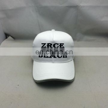 Blank white beach Mesh LED trucker cap custom trucker cap with blue Led light