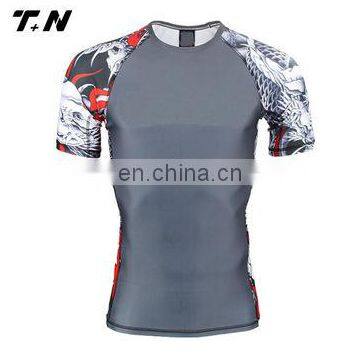 Custom printed mma women rash guard