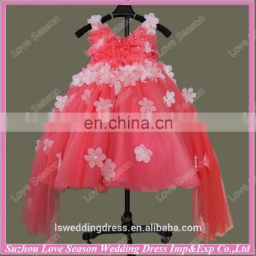 RP0064 Ball gown full tulle real sample flower girl dress patterns girls party dress birthday party dress