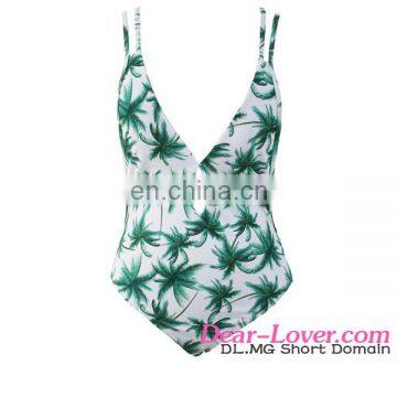 Fashion Sexy One Piece Hot Selling Popular Printed Lady Swimwear