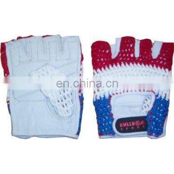 HMB-2033D LEATHER FINGERLESS MESH GLOVES NET SUMMER