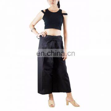 NAPAT Wholesale Trousers For Summer Fasion Unisex Cotton Casual Wild Leg Pants Waist Tie