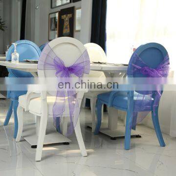 soft and light organza fabric for wedding decoration restaurant chair sashes