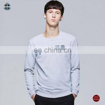 T-MH504 Men Customized Logo 100% Cotton Crew Neck Sweatshirt