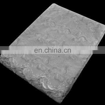 Lastest african swiss cotton voile fabric heavy cotton lace from China