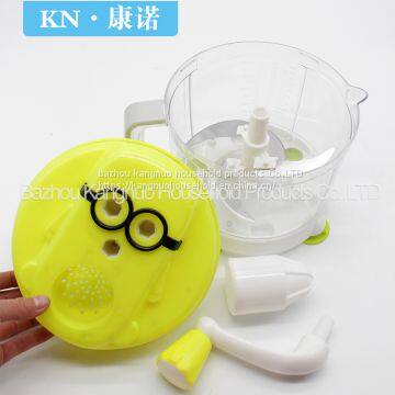 Multifuction Food Processor Unique Design Pushing To Chopper And Whisk, Multi Grater