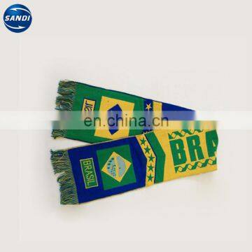 Customized design football fan sports woven scarf