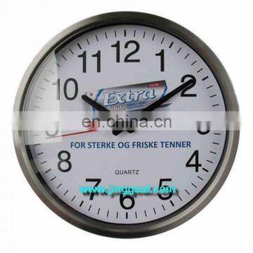 Metal quartz wall clock