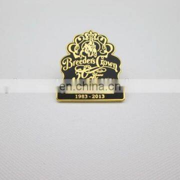 Gold plated new enamel lapel pin badge