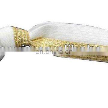 Fashion half side glitter elastic for hair ties