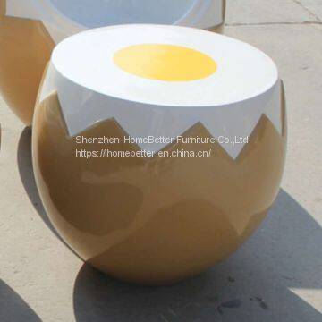 Fiberglass Egg-shaped Tea Table