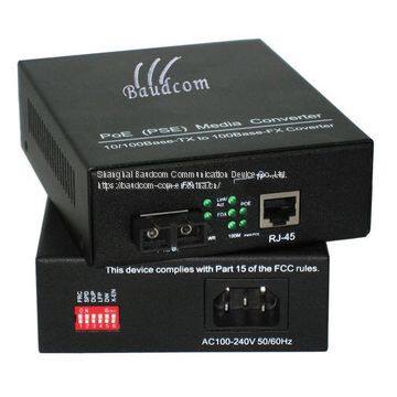 10/100M POE Fiber Media Converter