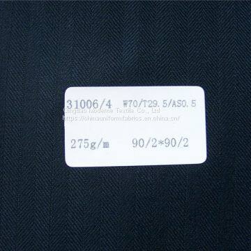 Excelled Herringbone Pinstriped Vigin Wool Suiting Fabric photo-3