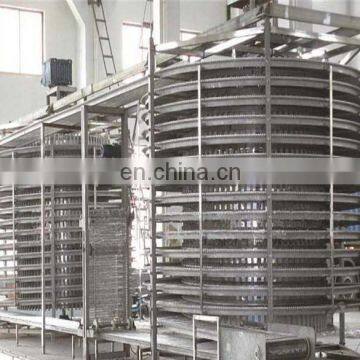 Gefrorene IQF-Kühlschrank-Fischfilets, Schnellgefrierverarbeitungsanlage, Spiralkühlschrank photo-5