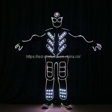 LED Luminous Glowing Costume Tron Dance Performance Show Event Costumes photo-3